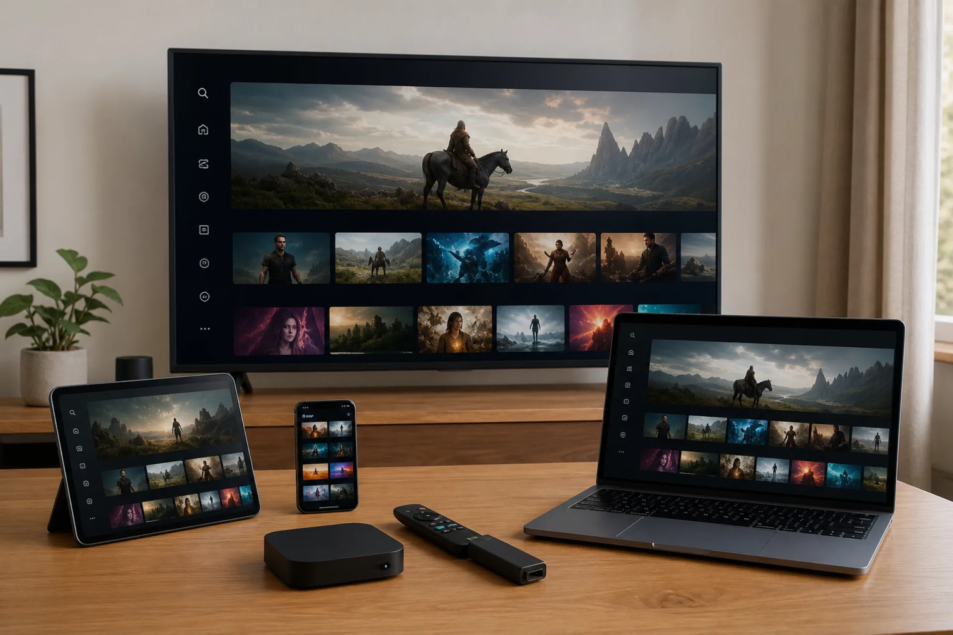 Dispositivos compatíveis com IPTV em ambiente moderno